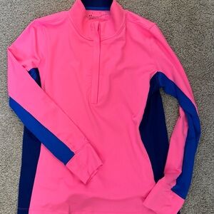 LG Under Armour Pink and Blue Athletic Pullover